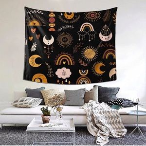 Boho Aesthetic Wall Hanging Tapestry Bohemian